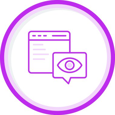 Web ve mobil, vektör illüstrasyonu için web sayfası simgesi