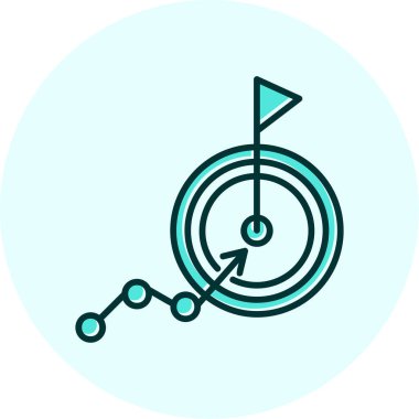 goal icon, vector illustration simple design