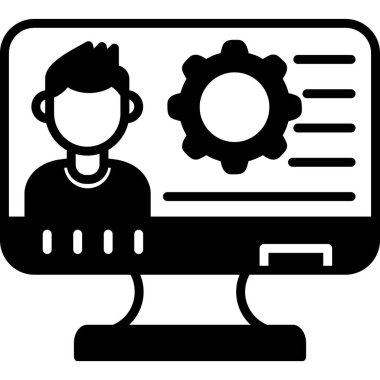 Web simgesi basit illüstrasyon ayarlanıyor