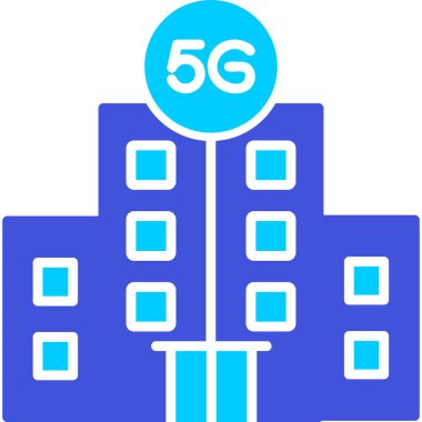 Taslak biçiminde 5g Genel Merkez vektör simgesi                 