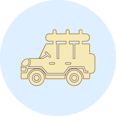 Safari cipi. Web simgesi basit illüstrasyon 