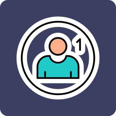 Takip simgesi, vektör illüstrasyonu basit tasarım