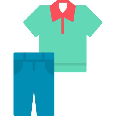 giysi web simgesi, vektör illüstrasyonu 