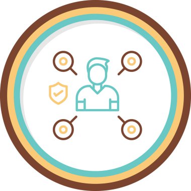 ağ web simgesi, vektör çizim 