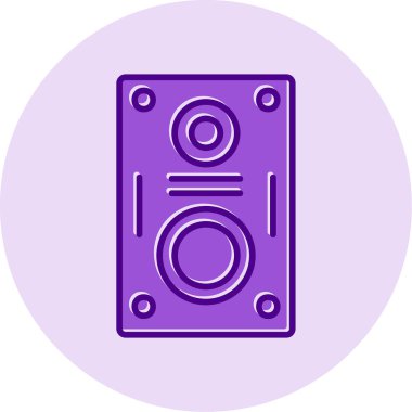 hoparlör basit vektör illüstrasyonu