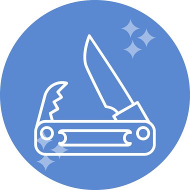 Cep bıçak simge vektör çizim