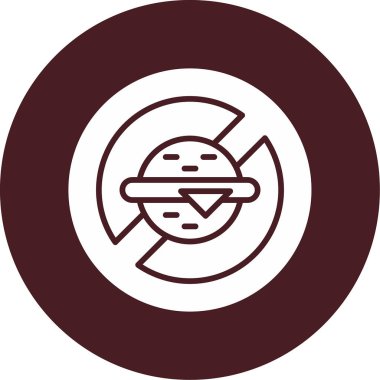 Yasak simgenin vektör illüstrasyonu   