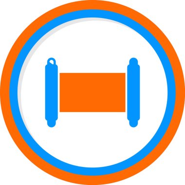 Eski Parşömen Web simgesi vektör çizimi