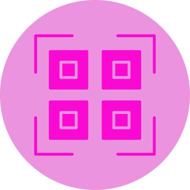 Barkod. Web simgesi basit illüstrasyon         