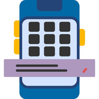 pos uçbirimi ve arama çubuğu vektör simgesi 