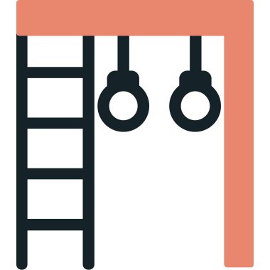 Spor Salonu Çubukları web simgesi, vektör illüstrasyonu 