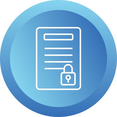 belge web simgesi basit resimleme 