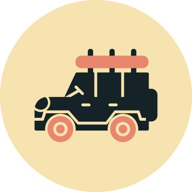 Safari cipi. Web simgesi basit illüstrasyon 