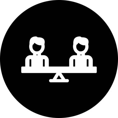 Modern Eşitlik simgesinin vektör illüstrasyonu                