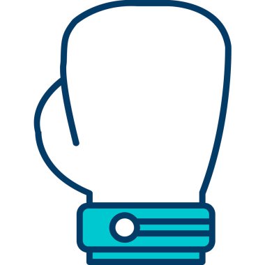 Boks eldiveni simge vektör çizim