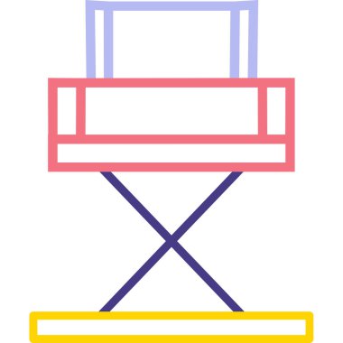 Yönetici Koltuğu simgesinin vektör illüstrasyonu           