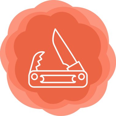 Cep bıçak simge vektör çizim