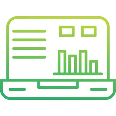 dizüstü bilgisayar simgesi, vektör illüstrasyonu basit tasarım