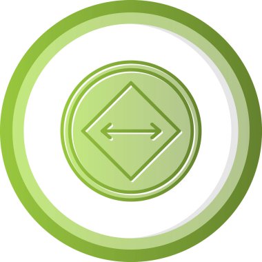 yaylı ok işareti. Web simgesi vektör illüstrasyonu