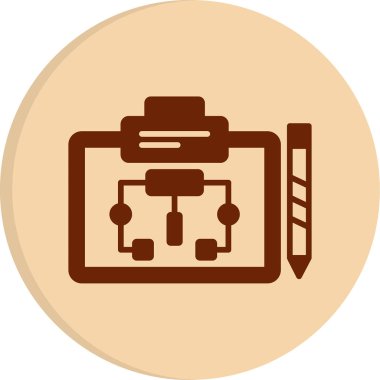 Basit illüstrasyon web simgesi planlama 