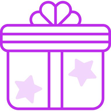 Hediye. Web simgesi basit illüstrasyon 