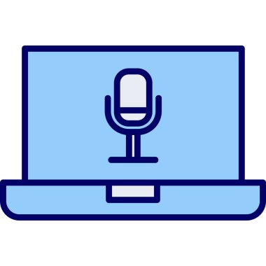 dizüstü bilgisayar simgesi, vektör illüstrasyonu basit tasarım