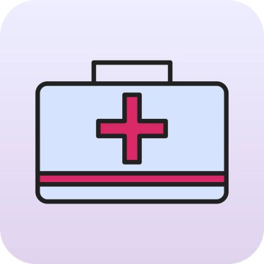 İlk yardım çantası vektör çizim 