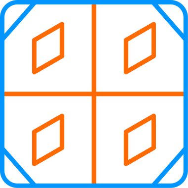 Döşeme. Web simgesi basit illüstrasyon