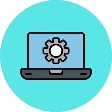 Yazılım web simgesi vektör illüstrasyonu