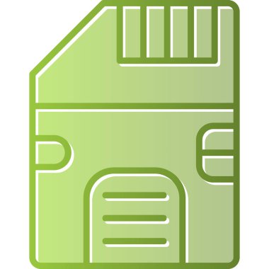 SD kart simgesi vektör illüstrasyonu