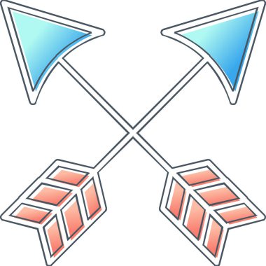 ok simgesinin vektör illüstrasyonu