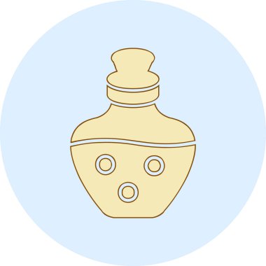 İksir ağı simgesi, vektör illüstrasyonu