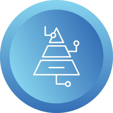 Piramit Grafik simgesi, vektör illüstrasyonu basit tasarım