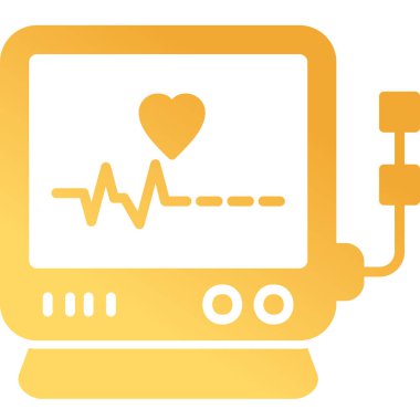 Monitör simgesinin vektör illüstrasyonu 