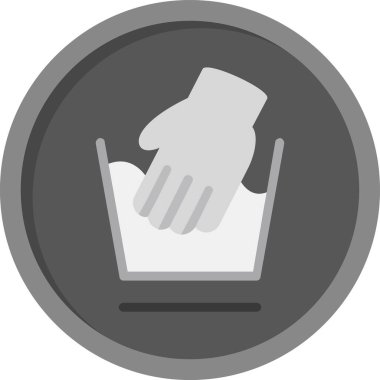 El yıkama web simgesi, vektör illüstrasyonu