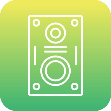 hoparlör basit vektör illüstrasyonu