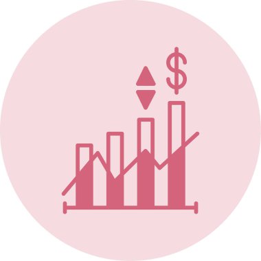 fiyat çizgisi düz vektör simgesi 