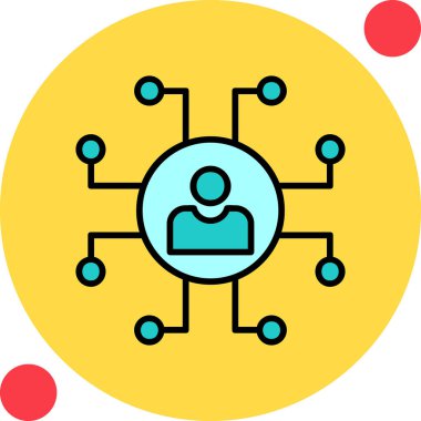 ağ web simgesi, vektör çizim 