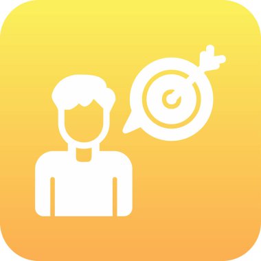 Amaç ağ simgesi vektör illüstrasyonu