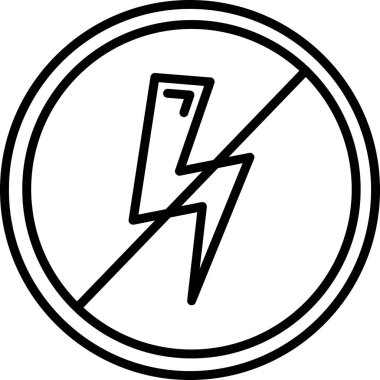 Anti Statik Ağ ikonu vektör illüstrasyonu