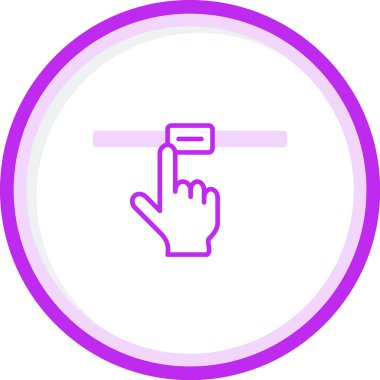 Dokunmatik ekran simgesi, vektör illüstrasyonu 