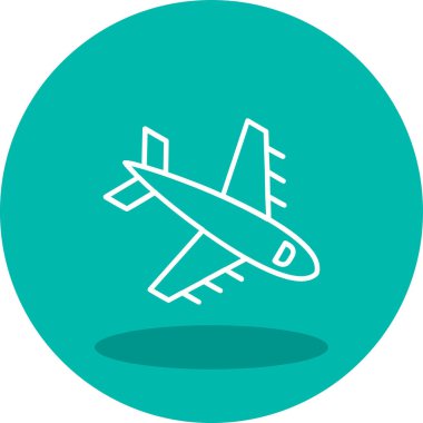  Uçak. Web simgesi basit illüstrasyon