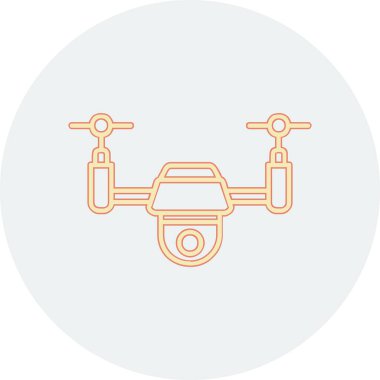 Drone simgesi vektör illüstrasyon tasarımı