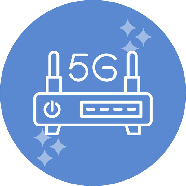 Иконка веб-маршрутизатора, векторная иллюстрация 