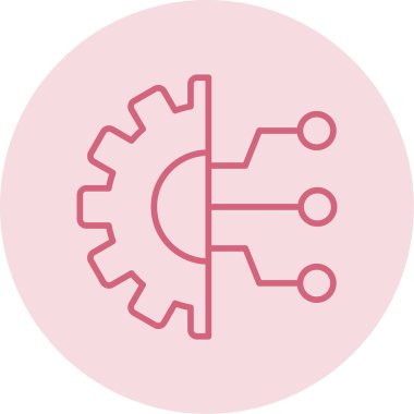 Technology flat icon, vector illustration 