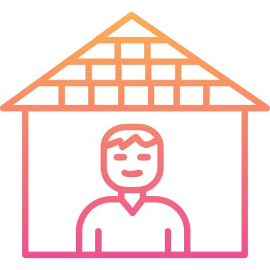 Karantina web simgesi vektör illüstrasyonu