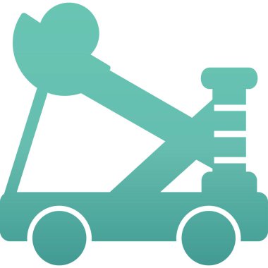 Mancınık. Web simgesi basit illüstrasyon              