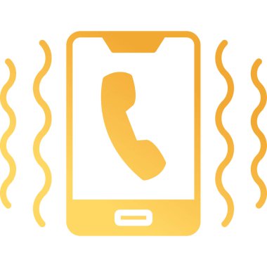 titreşim kipi vektör illüstrasyonlu cep telefonu