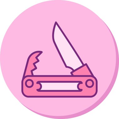 Cep bıçak simge vektör çizim