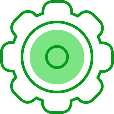 Dişliler. Web simgesi vektör illüstrasyonu